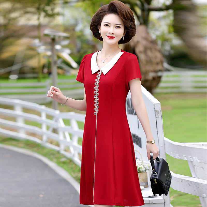 เดรสวัยผู้ใหญ่40-60ปี เดรสคุณแม่ ชุดเดรสทำงานวัยผู้ใหญ่ แบรนด์ MAMA DRESS