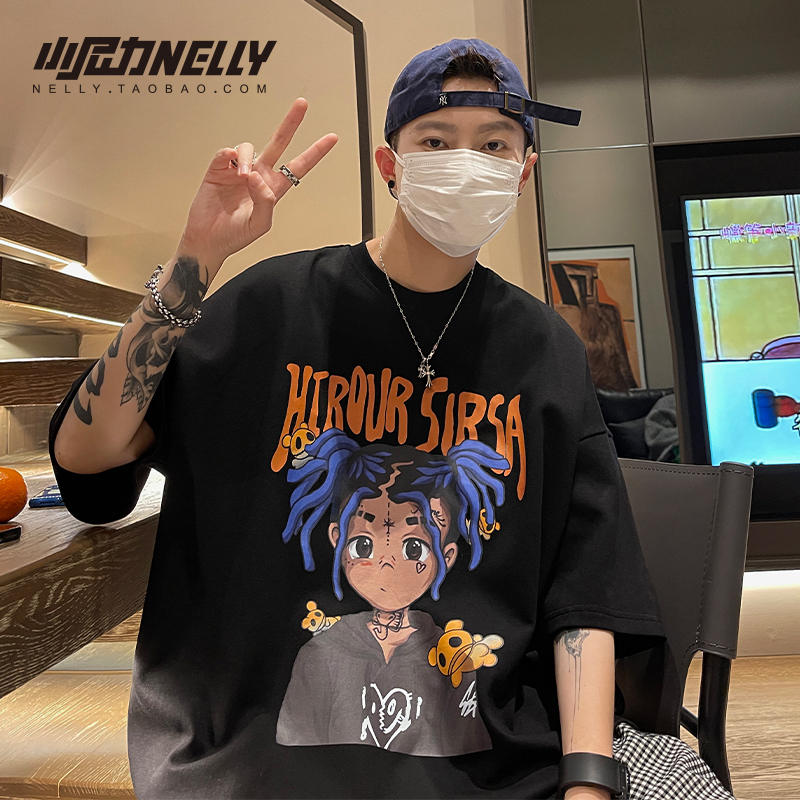 เสื้อยืดคอกลม ผู้ชาย เสื้อยืดผู้ชายเกาหลี เสื้อยืดเกาหลี แบรนด์ NELLY