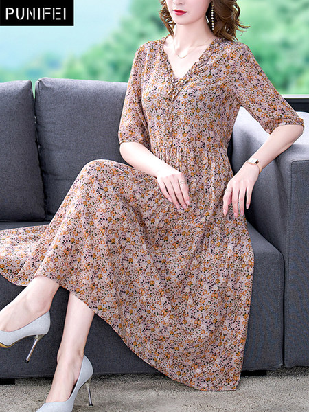 เดรสวัยผู้ใหญ่40-60ปี เดรสคุณแม่ ชุดเดรสทำงานวัยผู้ใหญ่ แบรนด์ MAMA DRESS