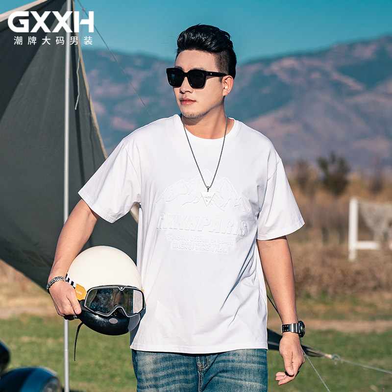 เสื้อยืดผู้ชายอ้วน S-5XL(อกเสื้อ39-51นิ้ว)