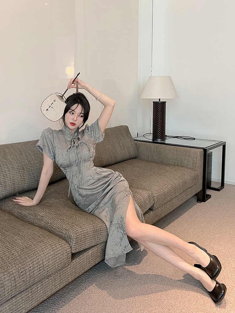 เดรสวัยรุ่น-เดรสคนอ้วนวัยรุ่น L-4XL(อก38-46 นิ้ว)