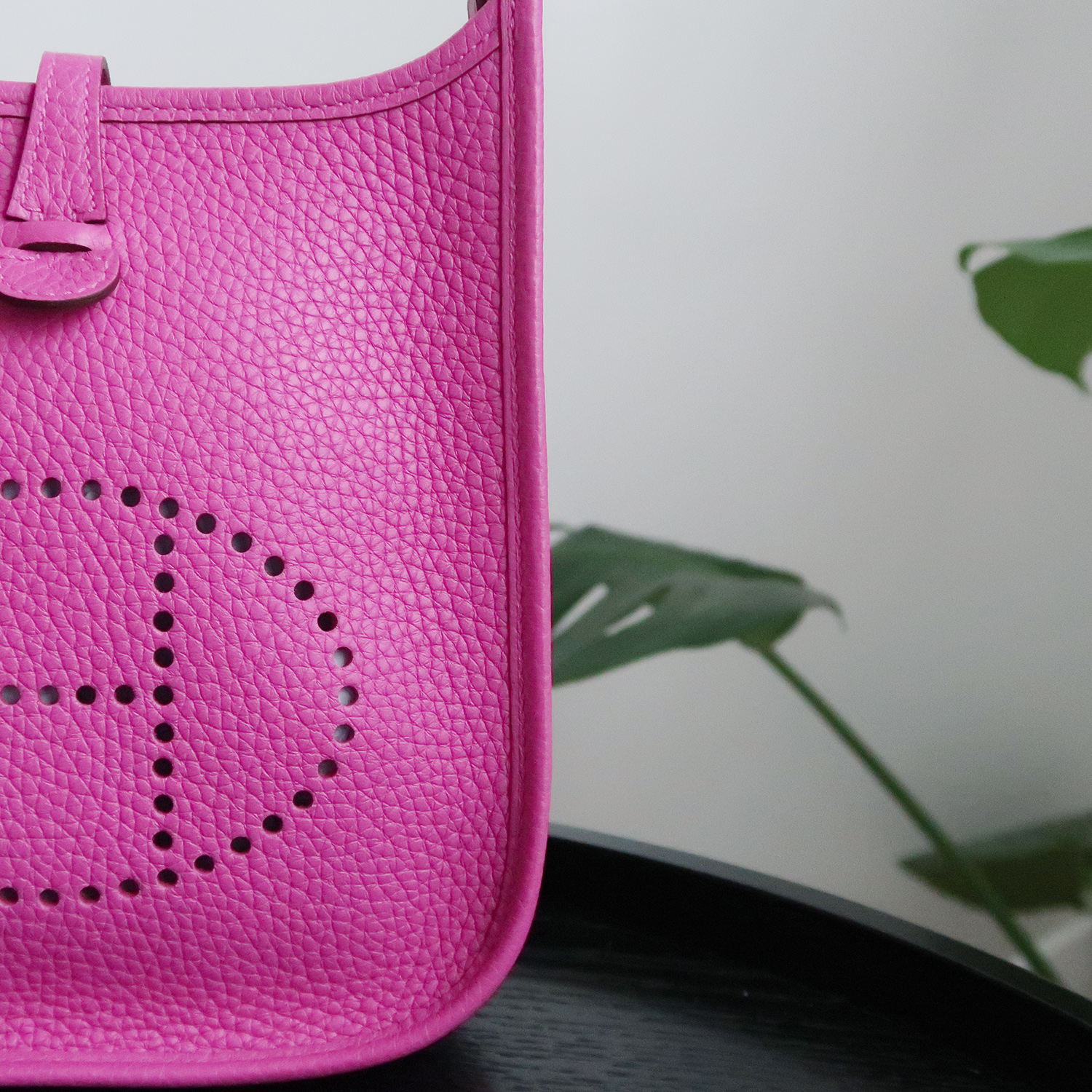 Hermes Magnolia Clemence Leather Evelyne TPM 16 CM PHW