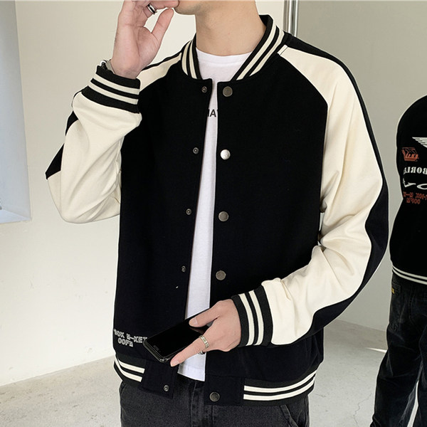 เสื้อแจ็คเก็ตเบสบอล เสื้อคลุม เสื้อแขนยาวสไตล์เกาหลี