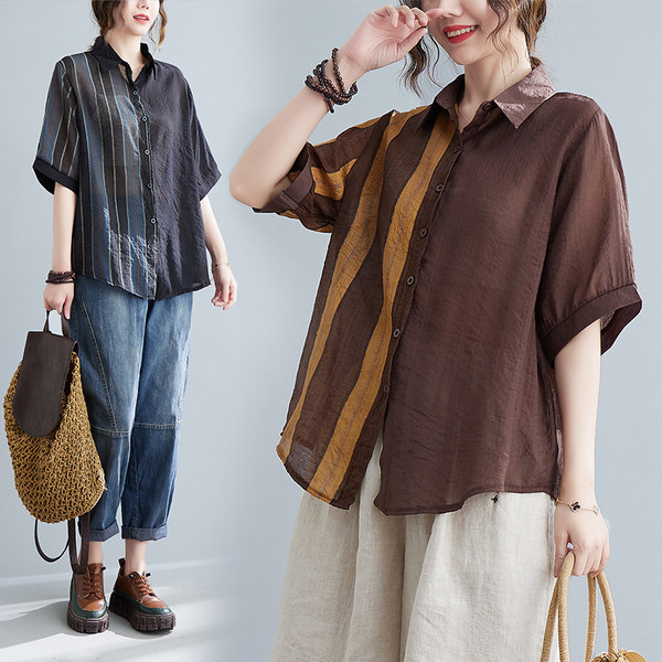 เสื้อลินิน แบบเสื้อสวยๆ เสื้อผ้าฝ้ายลินิน เสื้อเชิ้ตผ้าลินิน BY LININ