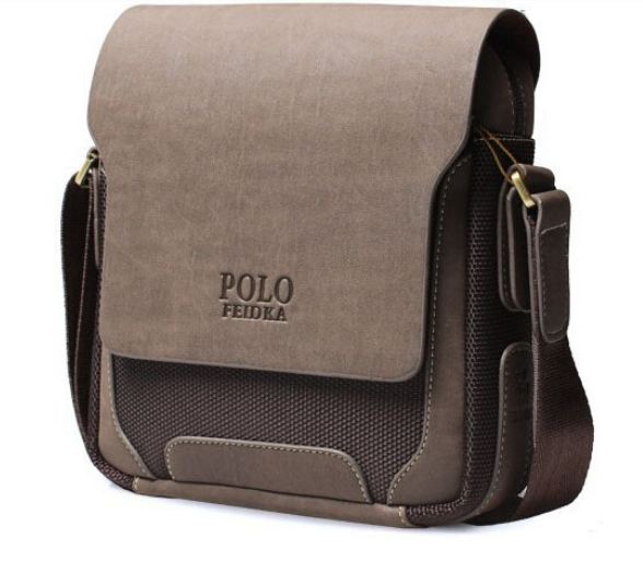 กระเป๋าสะพายข้างผู้ชาย หนังแท้ Polo มีที่เปิดปิด ซ่อน กระดุมแม่เหล็กด้านใน ขนาดกลาง กระเป๋าสะพาย ทำงาน หรูหรา ทนทาน ราคาถูก 79814_1