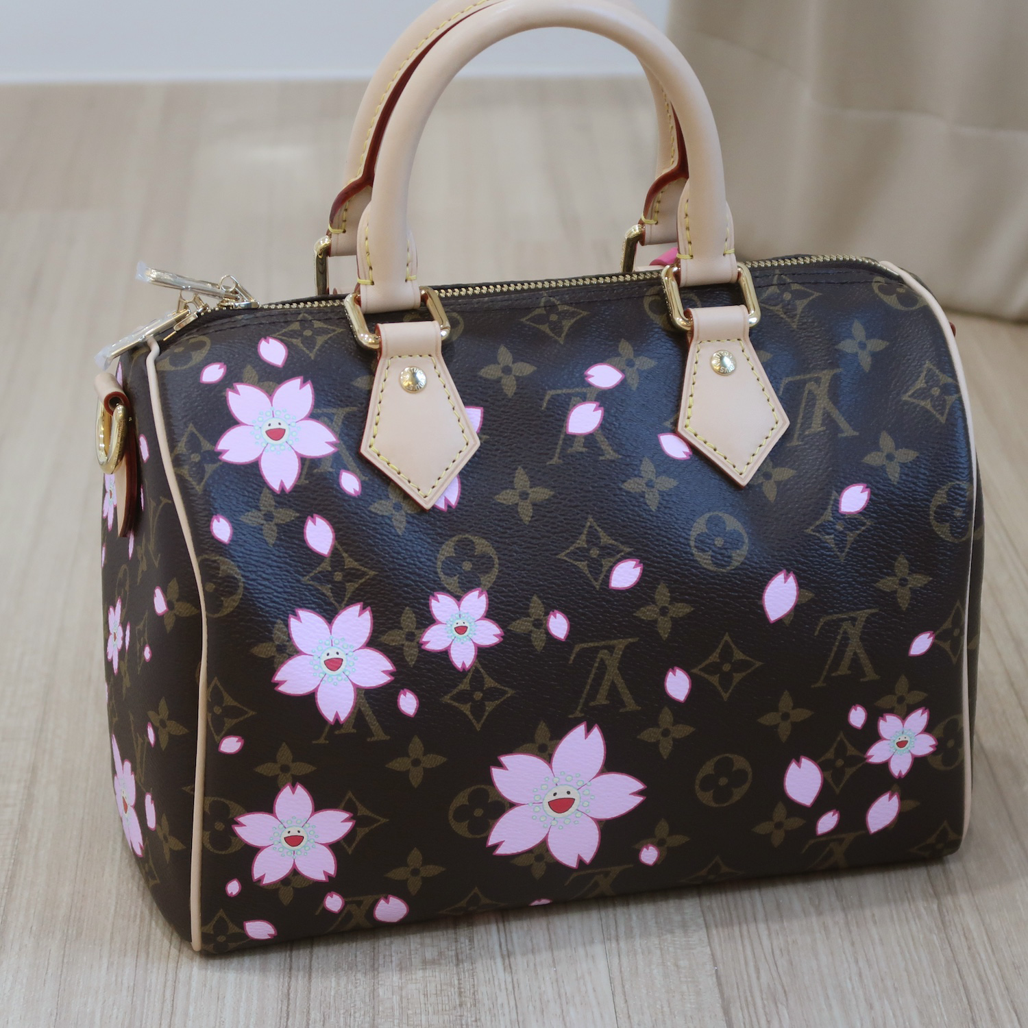 LV X Murakami Monogram Cherry Blossom Speedy 25 Bandouliere (พารากอน 2 เดือน)