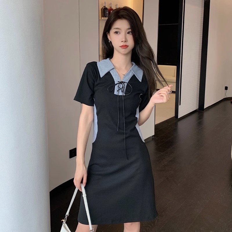เดรสแขนสั้น มีไซส์ L-4XLอก 38-47 นิ้ว ใส่ได้ทั้งสาวหุ่นดีน่ารักจนถึงสาวอวบพลัสไซส์ จัดส่งฟรี! ทักแชทสั่งซื้อ