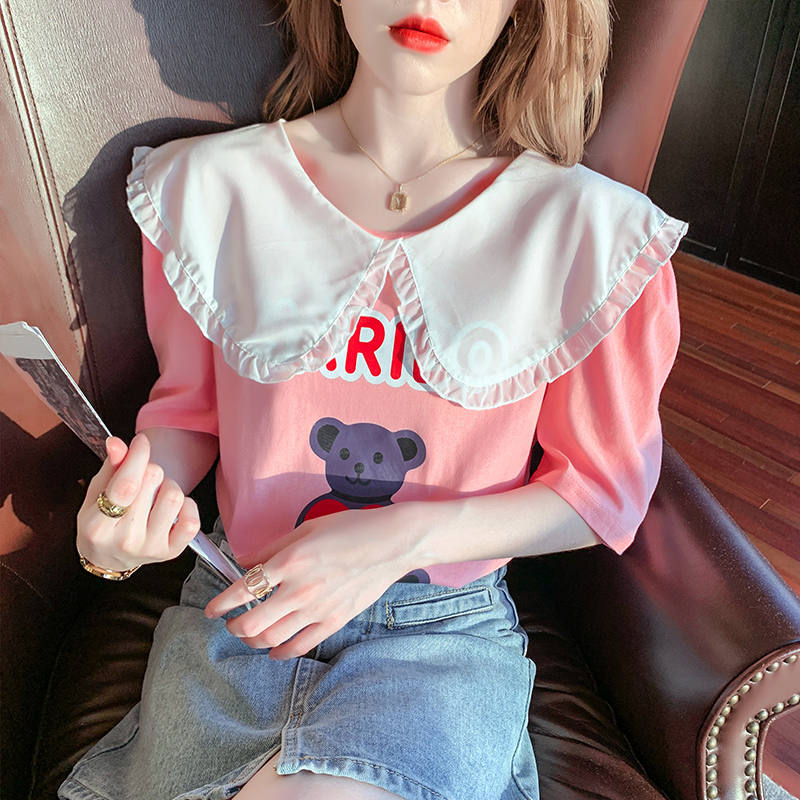 เสื้อยืดวัยรุ่นน่ารักๆ เสื้อวัยรุ่นแขนสั้น เสื้อผ้าวัยรุ่นเกาหลี แบรนด์ Wiyike