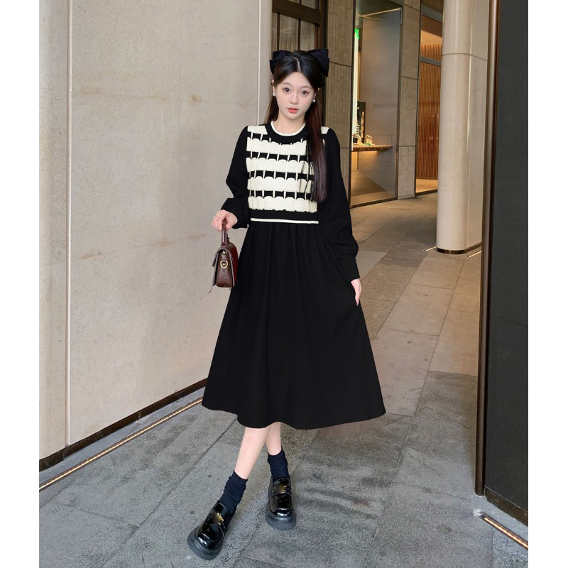เดรสสาวอวบ มีไซส์ L-4XLอกเสื้อ 38-47 นิ้ว ใส่ได้ทั้งสาวหุ่นดีน่ารักจนถึงสาวอวบพลัสไซส์ จัดส่งฟรี! ทักแชทสั่งซื้อ