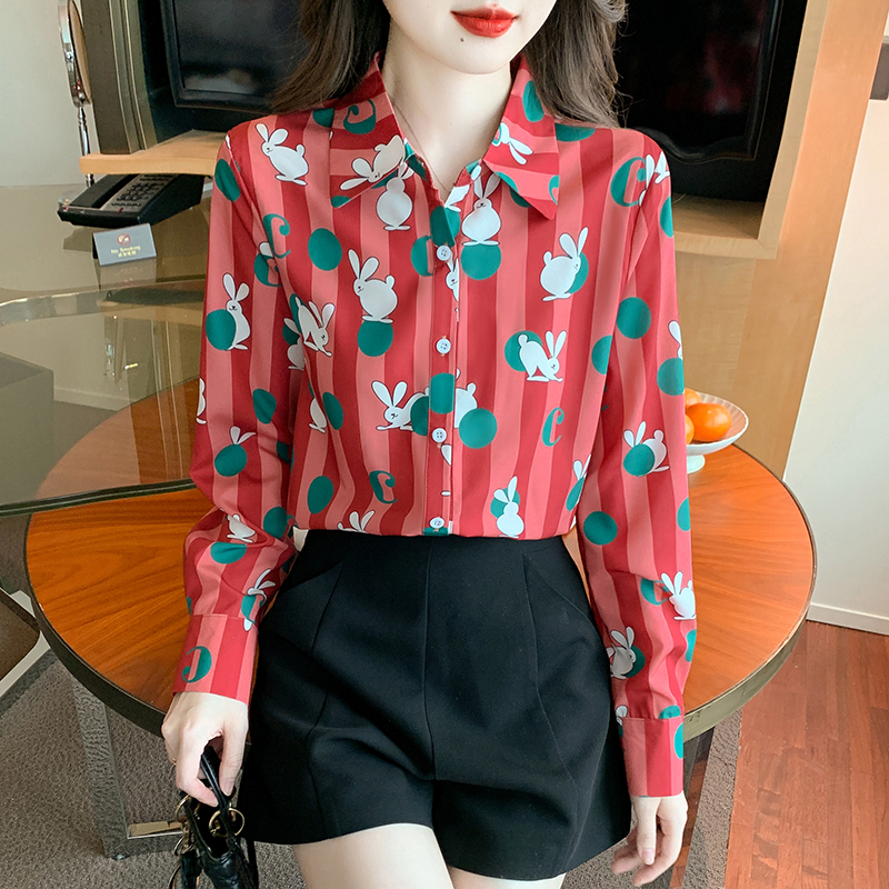 เสื้อเชิ้ตผู้หญิงแขนยาว เสื้อเชิ้ตผู้หญิงใส่ทํางาน 390 บาทต่อชิ้น ฟรีค่าจัดส่ง