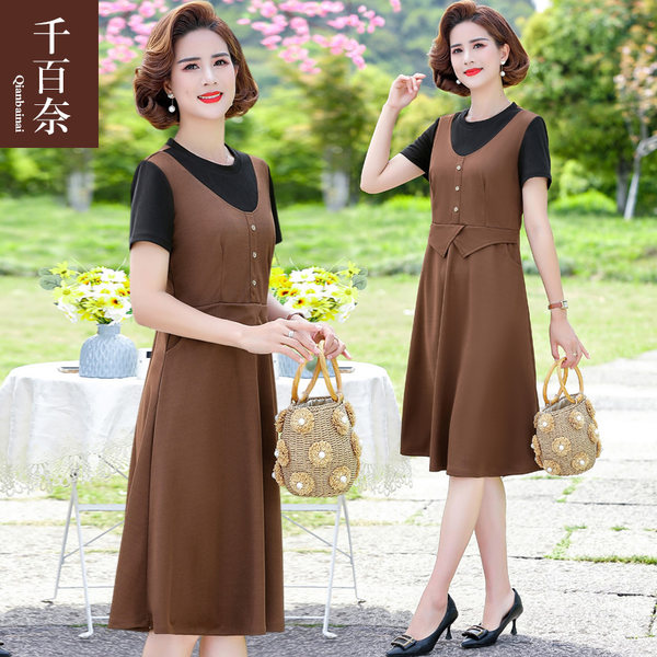 เดรสวัยผู้ใหญ่40-60ปี เดรสคุณแม่ ชุดเดรสทำงานวัยผู้ใหญ่ แบรนด์ MAMA DRESS