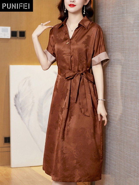 เดรสวัยผู้ใหญ่40-60ปี เดรสคุณแม่ ชุดเดรสทำงานวัยผู้ใหญ่ แบรนด์ MAMA DRESS