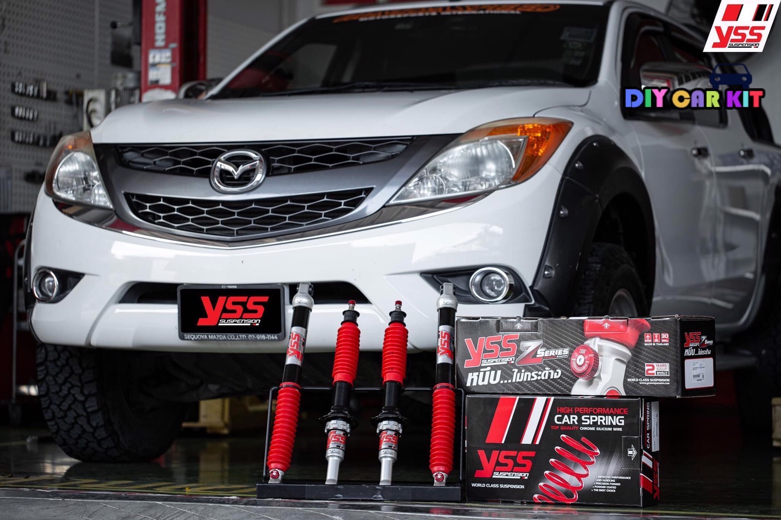 โช้คอัพ Monotube สปริง YSS รุ่น Z-Series รถ Mazda BT50 Pro Hi-racer / 4x4 ปี 12-19