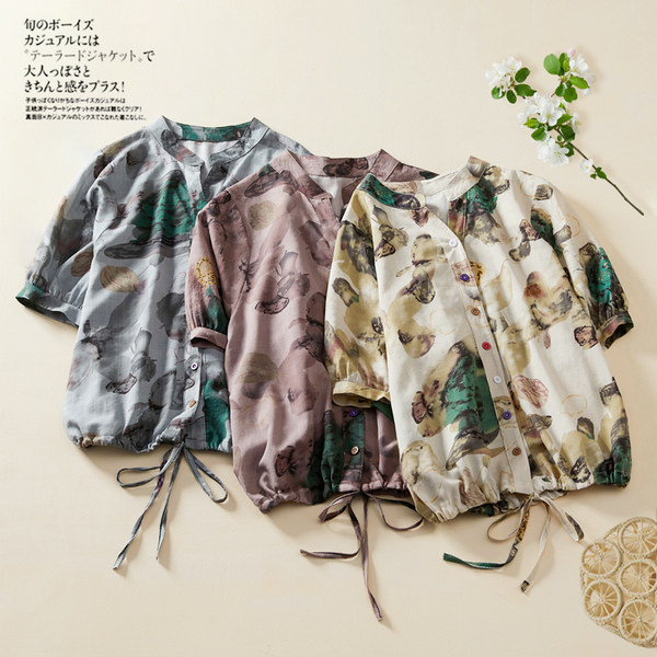 เสื้อลินิน เสื้อผ้าฝ้ายลินิน เสื้อเชิ้ตผ้าลินิน