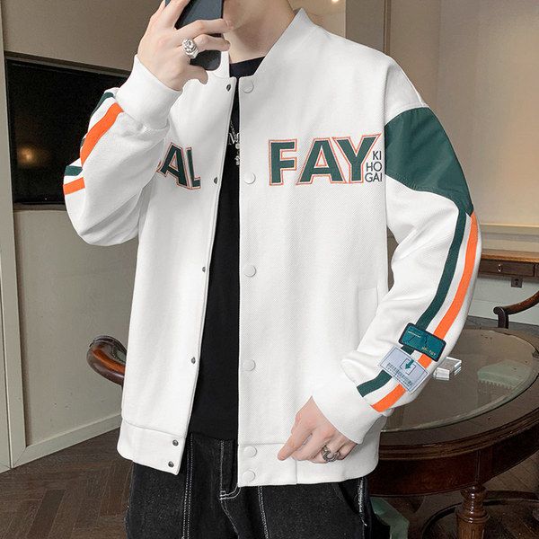 เสื้อแจ็คเก็ตเบสบอล เสื้อคลุม เสื้อแขนยาวสไตล์เกาหลี