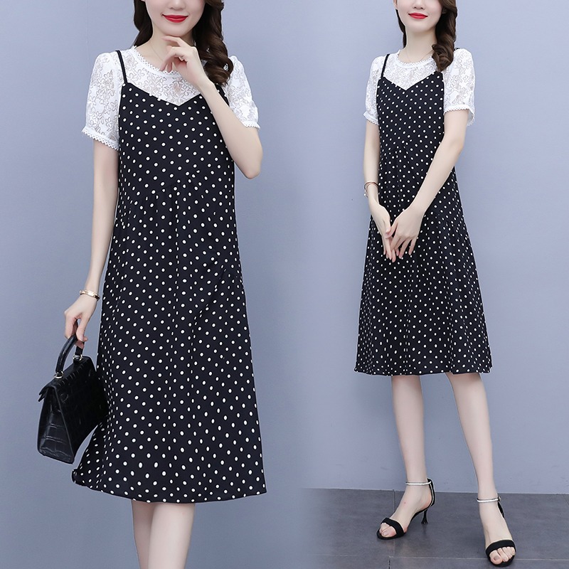 เดรสคนอ้วน เดรสสาวอวบ ชุดเดรสคนอ้วนวัยรุ่น BY PLUS SIZE Girl