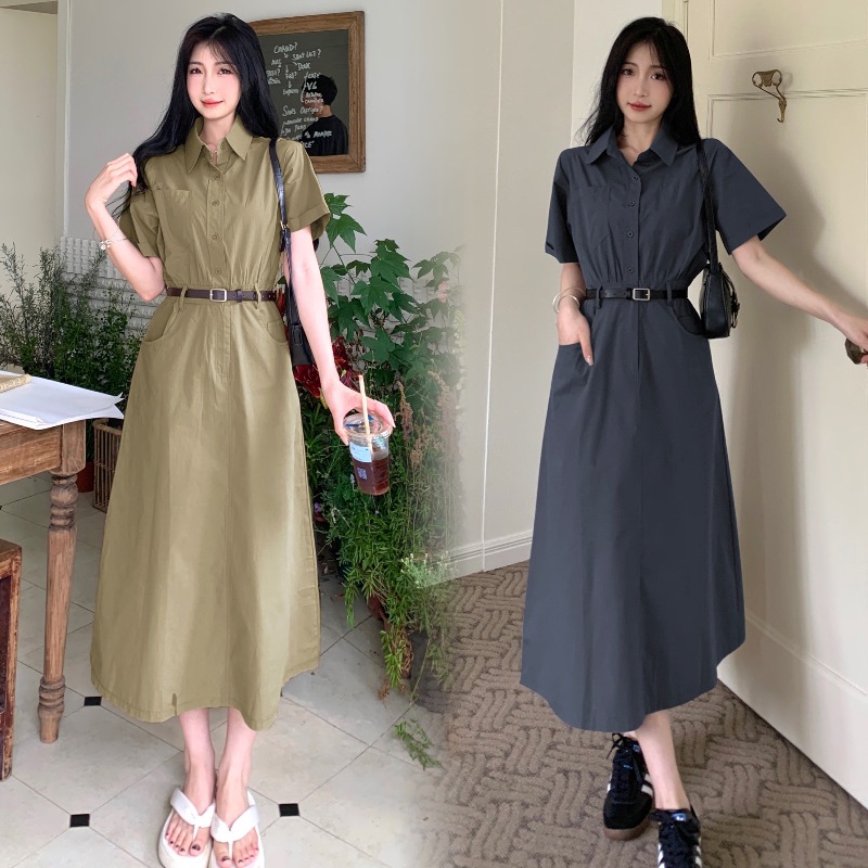 เดรสแขนสั้น มีไซส์ L-4XLอก 38-47 นิ้ว ใส่ได้ทั้งสาวหุ่นดีน่ารักจนถึงสาวอวบพลัสไซส์ จัดส่งฟรี! ทักแชทสั่งซื้อ