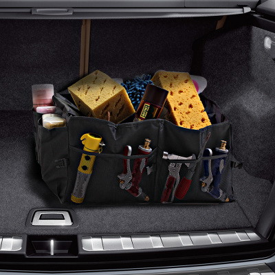 Storage box กล่องเก็บของพับเก็บได้ท้ายรถยนต์ 2 ช่อง - จัดเก็บเครื่องมืออุปกรณ์ ของอเนกประสงค์พับเก็บได้