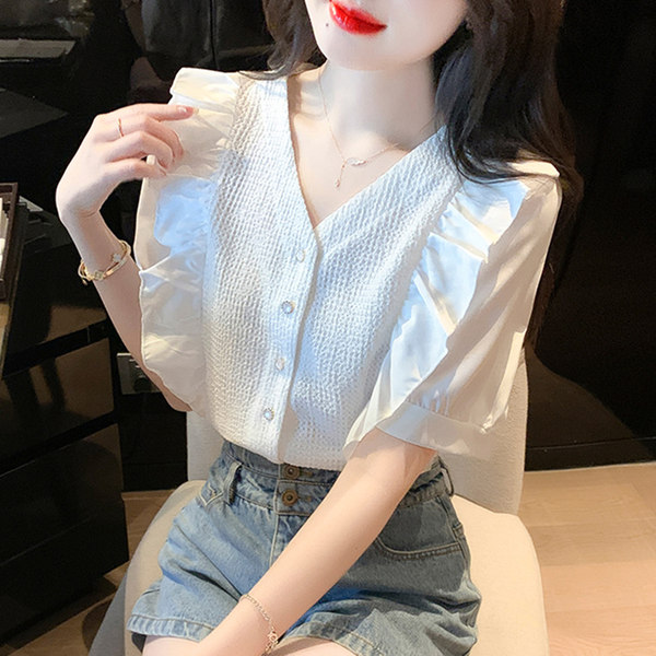 เสื้อชีฟองเกาหลี เสื้อชีฟองสวยๆ