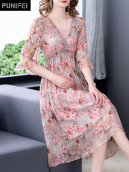 เดรสวัยผู้ใหญ่40-60ปี เดรสคุณแม่ ชุดเดรสทำงานวัยผู้ใหญ่ แบรนด์ MAMA DRESS
