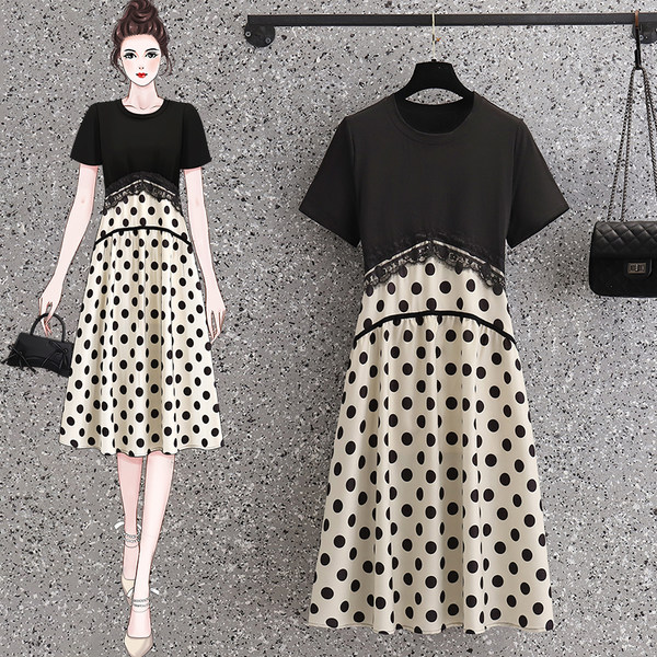 เดรสคนอ้วน เดรสสาวอวบ ชุดเดรสคนอ้วนวัยรุ่น BY PLUS SIZE Girl