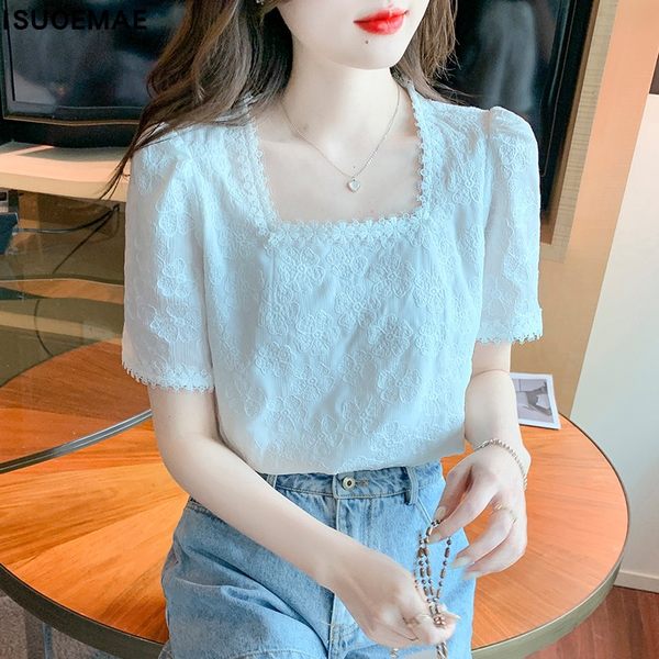 เสื้อลูกไม้ แขนสั้น