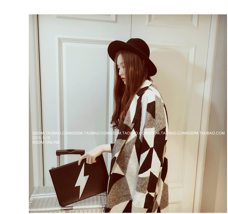 เสื้อโค้ทกันหนาว ทอลาย ดีไซน์เก๋ มีสไตล์ งานดี ขนสังเคราะห์ เนื้อนุ่มละเอียด ไม่บาง บุซับในกันลม พร้อมส่งค่า same pic