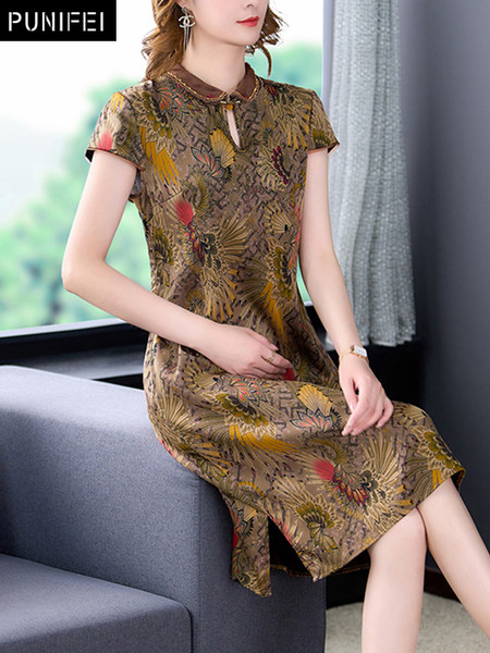 เดรสวัยผู้ใหญ่40-60ปี เดรสคุณแม่ ชุดเดรสทำงานวัยผู้ใหญ่ แบรนด์ MAMA DRESS