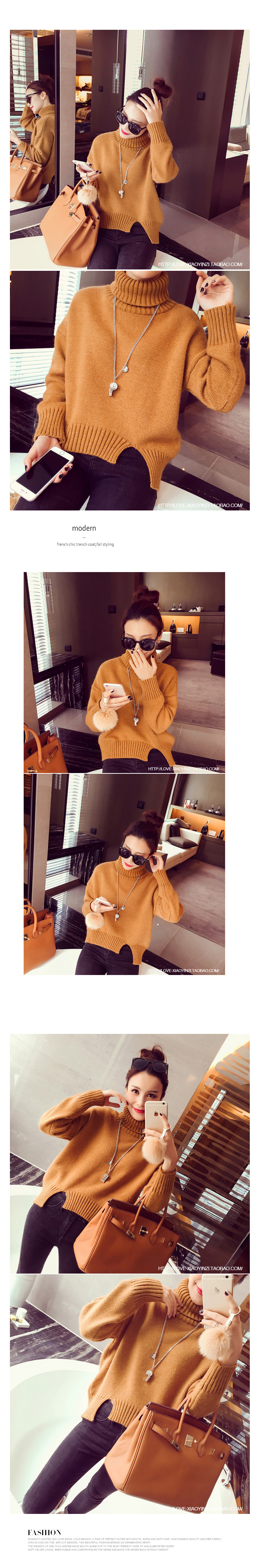 สีเหลือง : เสื้อไหมพรมกันหนาว คอเต่าพับได้ตามต้องการ ยืดได้เยอะ ทรงเก๋ๆ จะใส่เดี่ยวไหรือใส่โค้ทคลุมก็สวยจ้า สำเนา