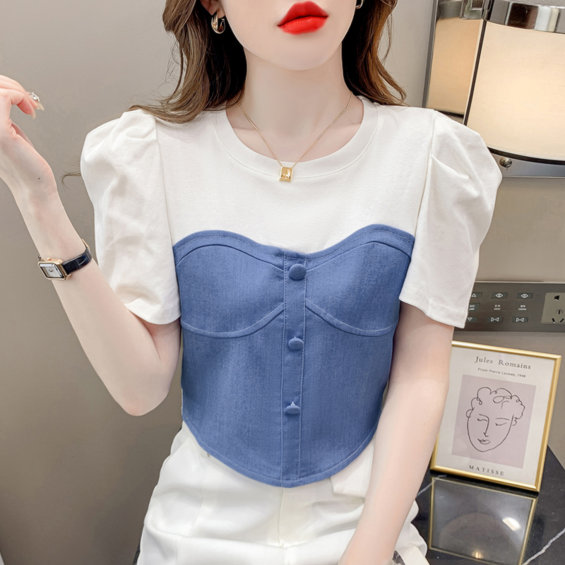 เสื้อผ้าวัยรุ่นเกาหลี เสื้อยืดวัยรุ่นผู้หญิง มีขนาด S M L XL