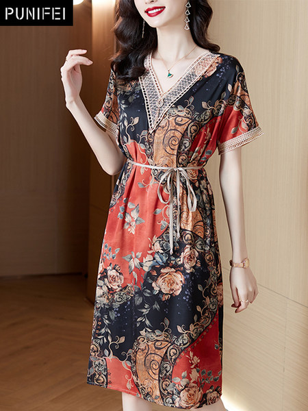 เดรสวัยผู้ใหญ่40-60ปี เดรสคุณแม่ ชุดเดรสทำงานวัยผู้ใหญ่ แบรนด์ MAMA DRESS