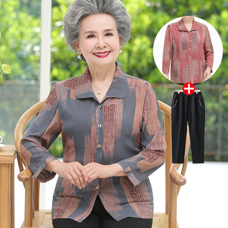 เสื้อคุณยาย เสื้อผู้วัยอายุ60-70ปี เสื้ออาม่า เสื้อผู้สูงอายุ