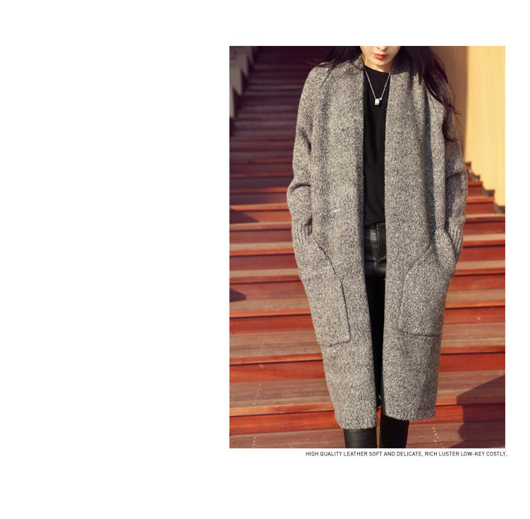 เสื้อคลุมกันหนาว ไหมพรม พร้อมส่ง เรียบหรู