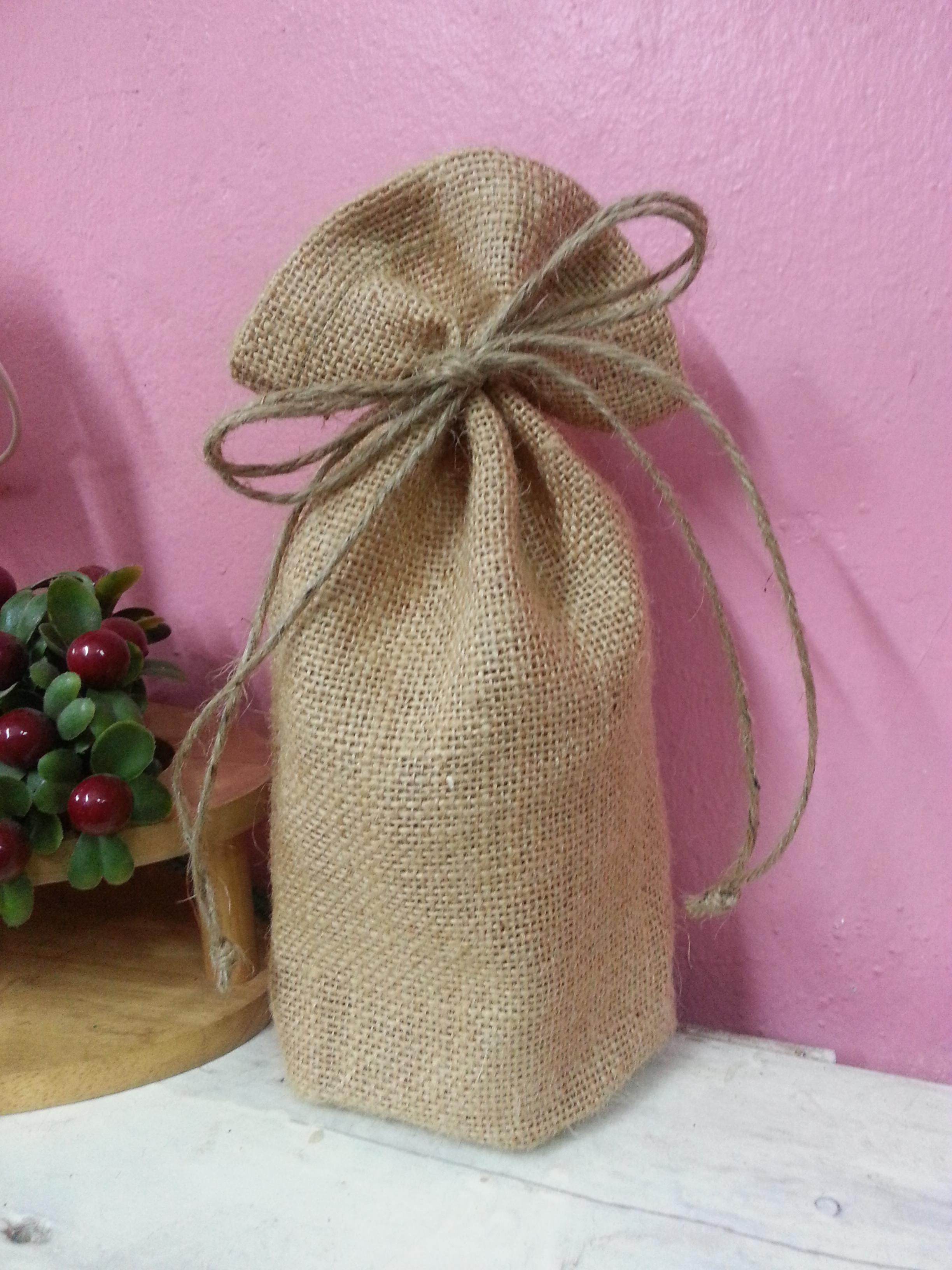 ถุงผ้ากระสอบหูรูดก้นกลม