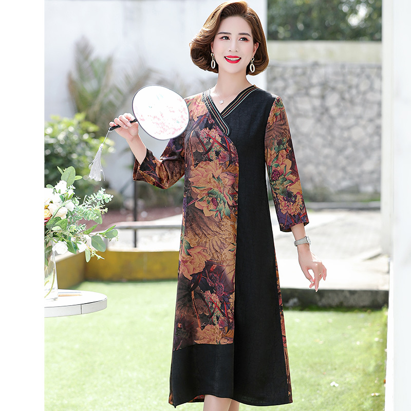 เดรสวัยผู้ใหญ่40-60ปี เดรสคุณแม่ ชุดเดรสทำงานวัยผู้ใหญ่ แบรนด์ MAMA DRESS