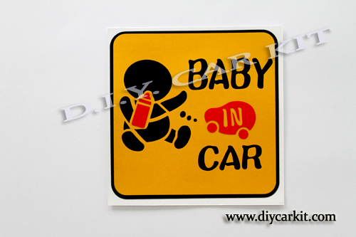 สติ๊กเกอร์สะท้อนแสง Baby in Car