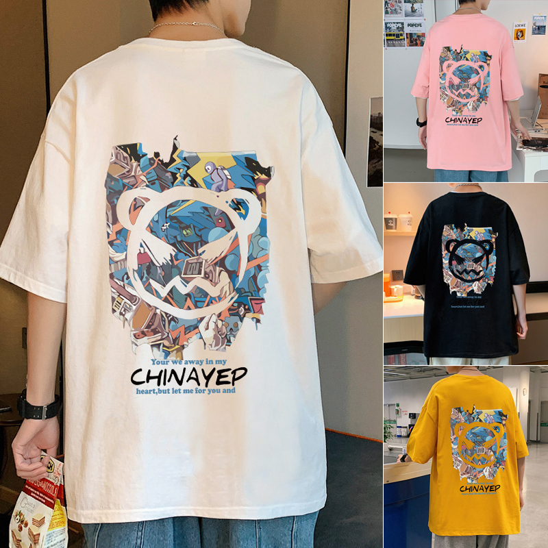 เสื้อยืดผู้ชายอ้วน XL-5XL อกเสื้อ40-52 นิ้ว