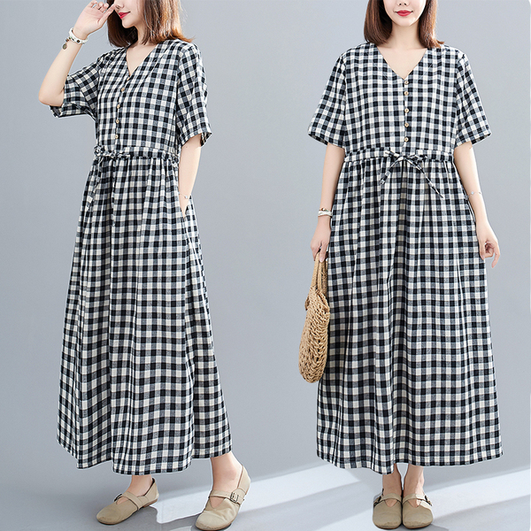 เสื้อผ้าฝ้ายสไตล์วินเทจ ใส่ตั้งแต่สาวผอม-สาวอวบ น้ำหนักตัว50-90 กิโลกรัม By Meimei plus size