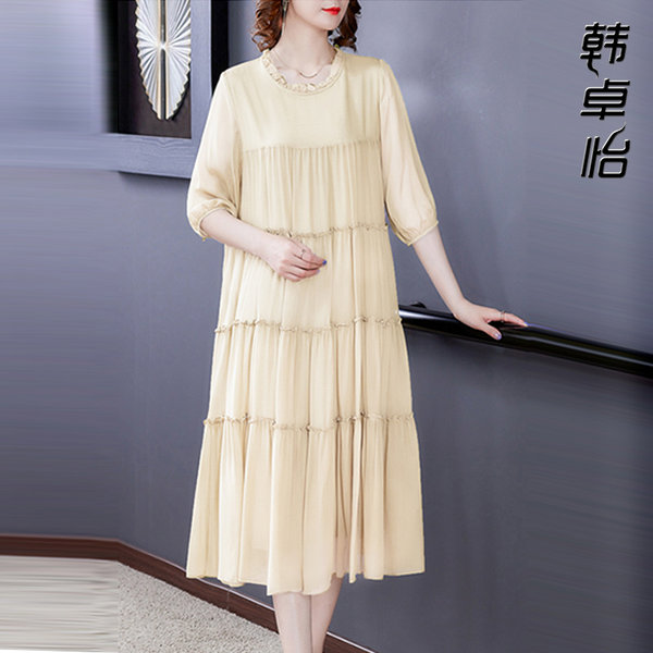 เดรสวัยผู้ใหญ่40-60ปี เดรสคุณแม่ ชุดเดรสทำงานวัยผู้ใหญ่ แบรนด์ MAMA DRESS