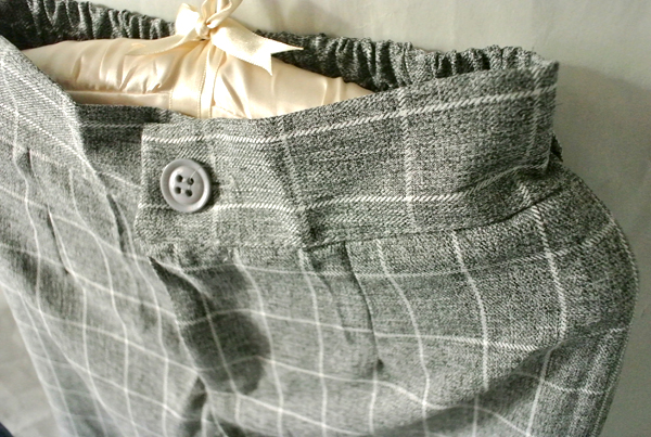 กางเกงแฟชั่น กางเกงขากว้าง ขาบาน ลายตาราง