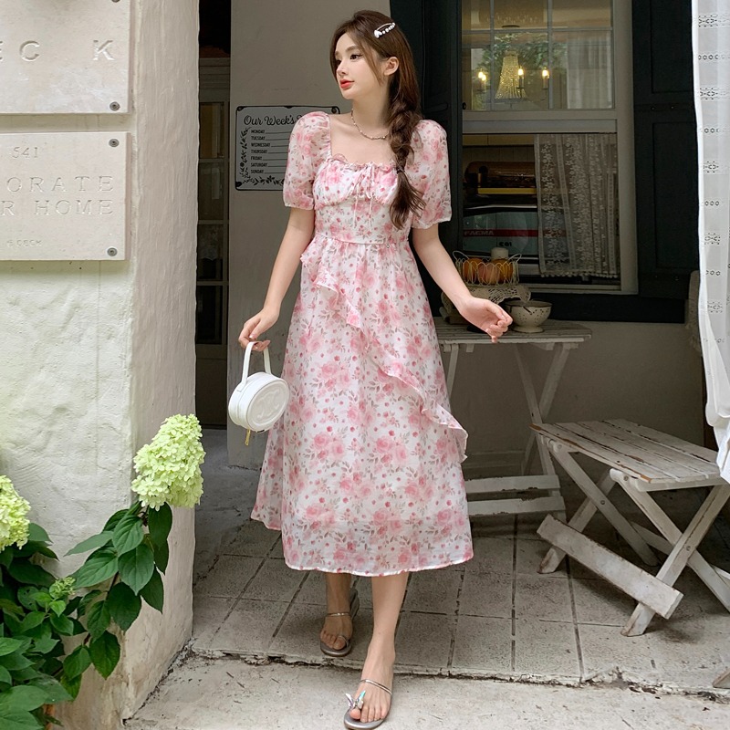 เดรสแขนสั้น มีไซส์ L-4XLอก 38-47 นิ้ว ใส่ได้ทั้งสาวหุ่นดีน่ารักจนถึงสาวอวบพลัสไซส์ จัดส่งฟรี! ทักแชทสั่งซื้อ