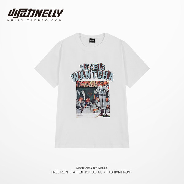 เสื้อยืดคอกลม ผู้ชาย เสื้อยืดผู้ชายเกาหลี เสื้อยืดเกาหลี แบรนด์ NELLY