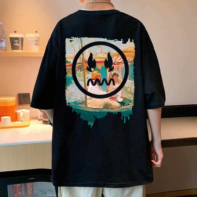 เสื้อยืดผู้ชายอ้วน XL-5XL อกเสื้อ40-52 นิ้ว
