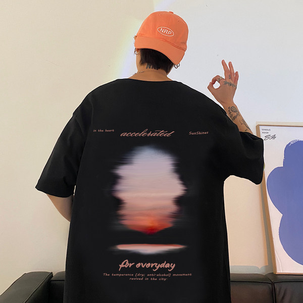 เสื้อยืดผู้ชายอ้วน S-5XL(อกเสื้อ39-51นิ้ว)