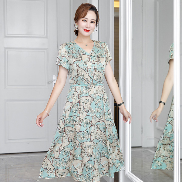 เดรสวัยผู้ใหญ่40-60ปี เดรสคุณแม่ ชุดเดรสทำงานวัยผู้ใหญ่ แบรนด์ MAMA DRESS