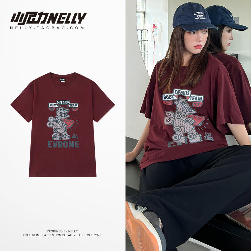 เสื้อยืดคอกลม ผู้ชาย เสื้อยืดผู้ชายเกาหลี เสื้อยืดเกาหลี แบรนด์ NELLY