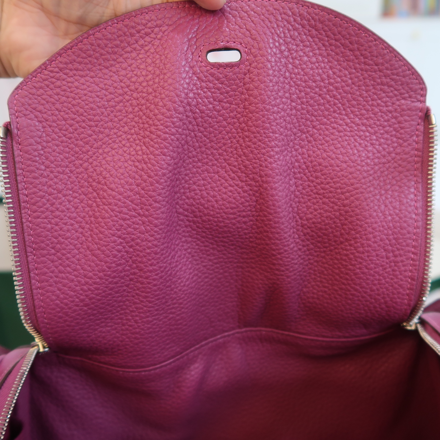 Hermes Tosca Clemence Leather Lindy 30 PHW