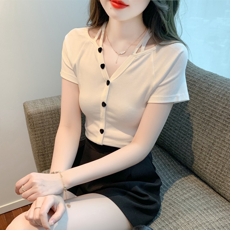 เสื้อผ้าวัยรุ่นเกาหลี เสื้อยืดวัยรุ่นผู้หญิง มีขนาด S M L XL