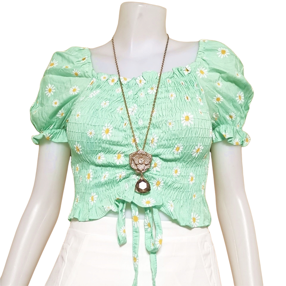 Blouse3892 รวมแบบเสื้อแฟชั่นวัยรุ่น เสื้อครอป เสื้อปาดไหล่ เสื้อสม็อค เสื้อรูดหน้า ผ้าไหมอิตาลี ผ้าชีฟอง งานแฟชั่นประตูน้ำ