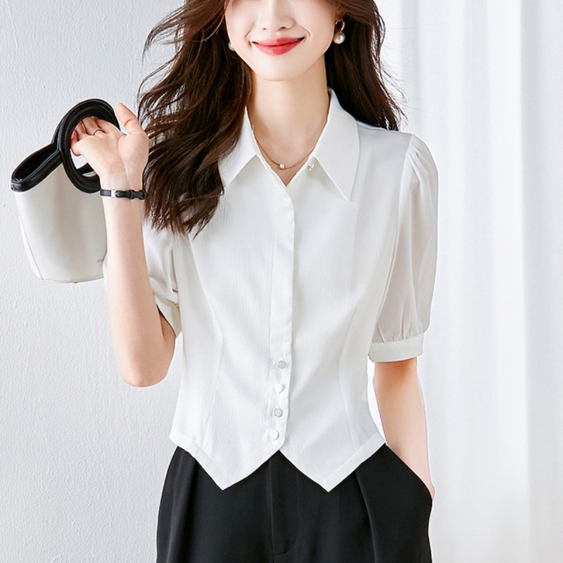 เสื้อเชิ้ตผู้หญิงแขนยาว เสื้อเชิ้ตผู้หญิงใส่ทํางาน 390 บาทต่อชิ้น ฟรีค่าจัดส่ง